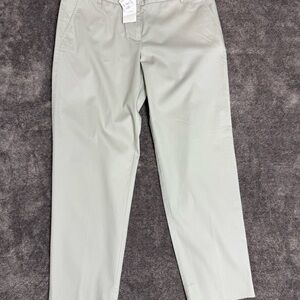 J. Crew cream  Size 8 City Fit Stretch Skimmer Cropped Ankle Pants NEW NWT Crop